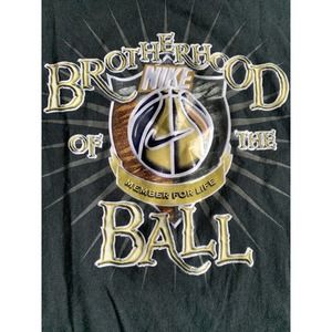 Boys Nike T Shirt Short Sleeve Brotherhood Of The Ball Size‎ XL Black